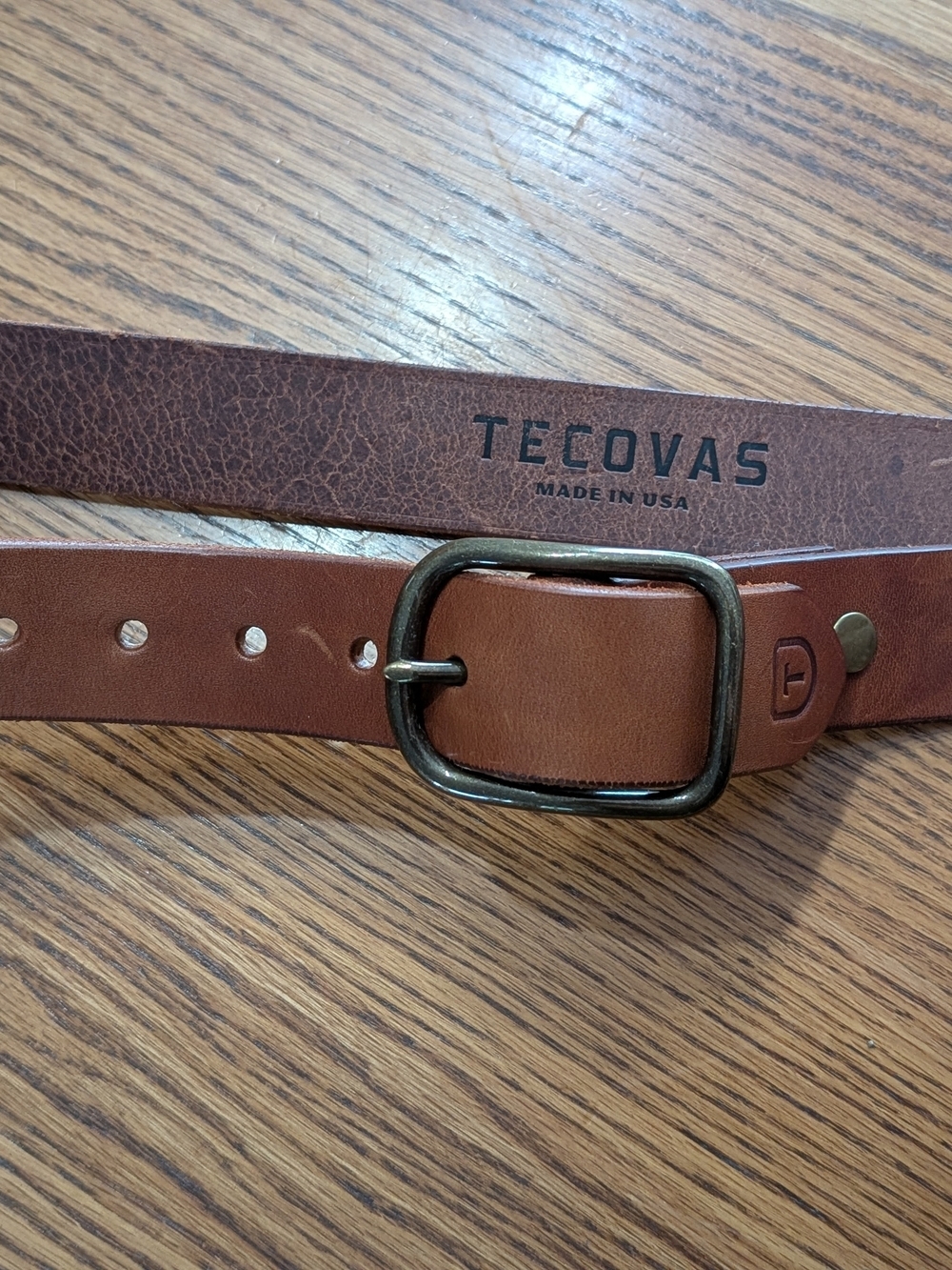 Tecovas Brown Leather Belt - Men's Classic Leather Belt